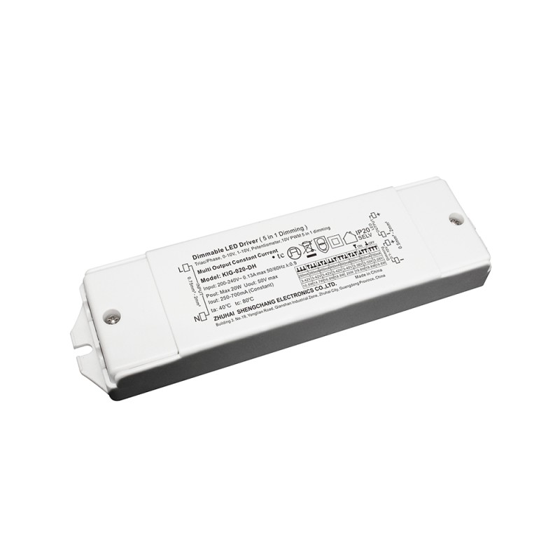 Constant current driver 250-700mA 20W dimmable 5in1 Constant current driver 250-700mA 20W dimmable 5in1