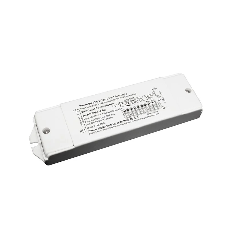 Constant current driver 250-700mA 20W dimmable 5in1 Constant current driver 250-700mA 20W dimmable 5in1