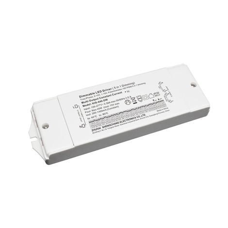 Alimentatore in corrente costante 600-2100mA 60W dimmerabile 5in1