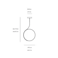 Kundalini Poise led ceiling lamp