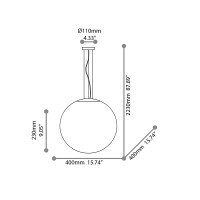 Ideal Lux Candy lampada a sospensione