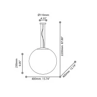 Ideal Lux Candy suspension lamp
