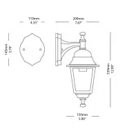 Sovil Nano down wall light for outdoor