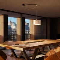 Lumina Moove ivory suspension lamp