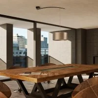 Lumina Moove ivory suspension lamp