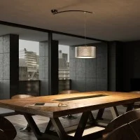 Lumina Moove ivory suspension lamp