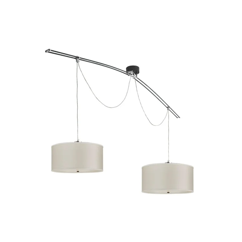 Lumina Moove Double ivory suspension lamp