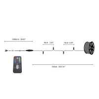 New Lamps 1000 led 100mt RGB con telecomando per esterno