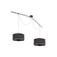 Lumina Moove Double black suspension lamp