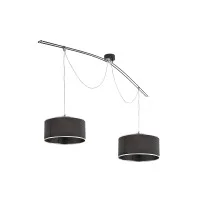 Lumina Moove Double black suspension lamp