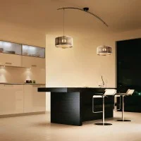 Lumina Moove Double black suspension lamp