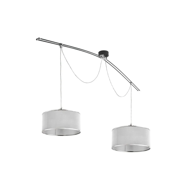 Lumina Moove Double grey suspension lamp Lumina Moove Double grey suspension lamp