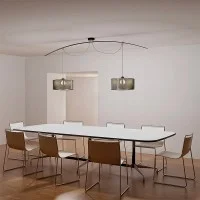 Lumina Moove Doppia lampada a sospensione grigia