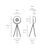 Stilnovo Demì Moon led floor lamp