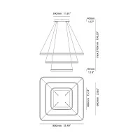 Vivida Frame led suspension lamp