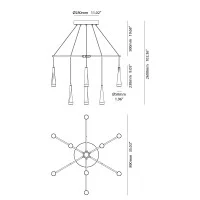 Vivida Twist 9 led suspension lamp