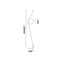 Flos WireRing Lampada da Parete LED 16W 2700K 1300lm Luce