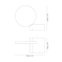 Vivida Spy led wall lamp orientable