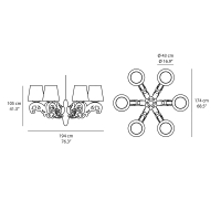 Slide Crown of Love suspension lamp