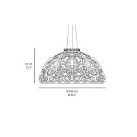 Slide Dame of Love suspension lamp