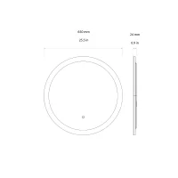 Astro Lighting Ascot round led mirror