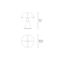 Martinelli Luce Minipipistrello Pop lampada da tavolo