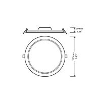 Osram Ledvance downlight slim round led faretto ad incasso