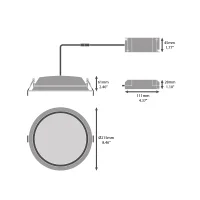 Osram Ledvance Downlight Alu faretto ad incasso