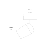 Astro Lighting Koto Single lampada da parete soffitto led