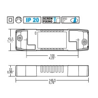 TCI Alimentatore LED 240V PRO FLAT 22 In Corrente Continua con