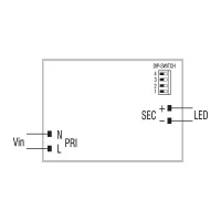 TCI Alimentatore LED PRO FLAT 32W 350-725mA in corrente costante