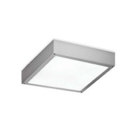Martini Inoxa Lampada da Soffitto 2x18W quadrata Grigio IP44