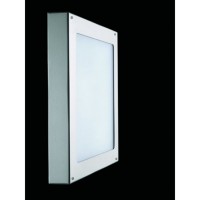 Martini Inoxa Lampada da Soffitto 2x18W quadrata Grigio IP44