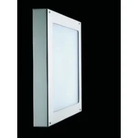 Martini Inoxa Lampada da Soffitto 2x18W quadrata Grigio IP44