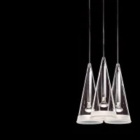 Flos Fucsia 3 Lampada Sospensione tripla in vetro Lampadario i