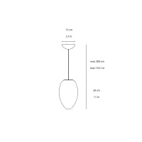Fontana Arte Uovo lampada a sospensione