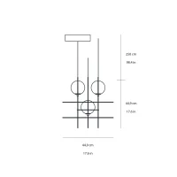 Fontana Arte Setareh lampada a sospensione led