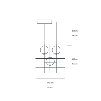 Fontana Arte Setareh led suspension lamp