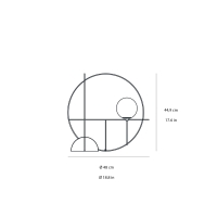 Fontana Arte Setareh round led table lamp