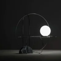 Fontana Arte Setareh round led table lamp