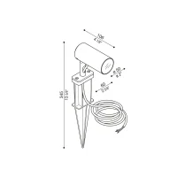 Lombardo Ago Garden Power outdoor led spotlight with spike Lombardo Ago Garden Power outdoor led spotlight with spike