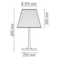 Flos Ktribe T2 Lampada da Tavolo a luce diffusa in lega di Zama