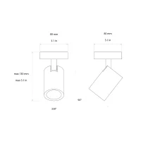 Astro Lighting Ascoli Single led wall ceiling lamp