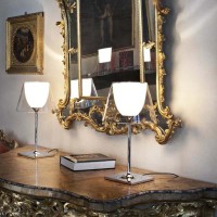 Flos Ktribe T2 table Lamp diffused lighting chrome-plated Zamak