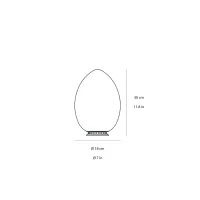 Fontana Arte Uovo lampada ricaricabile led