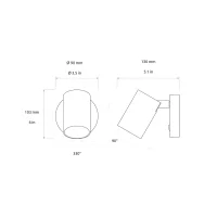 Astro Lighting Ascoli Single Switched led wall lamp