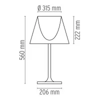 Flos Ktribe T1 table Lamp diffused lighting dimmable By