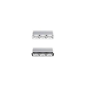 IGuzzini Crystal faretto da incasso led a tre spot