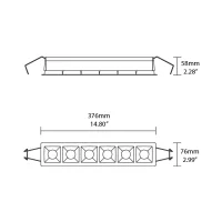 iGuzzini Crystal faretto da incasso led a sei spot dimmerabile