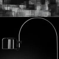 Oluce Coupè Lampada Arco da Parete